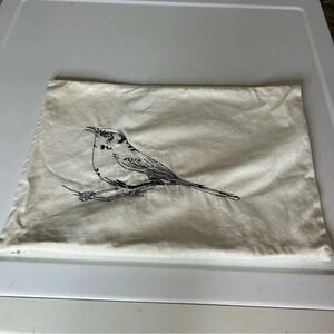 Michael Amini Embroidered Bird Accent Pillow Cover